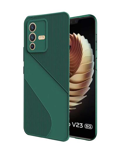 RRTBZ Flexible Back Case for Vivo V23 5G -Green