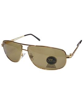 TBZ Brown Aviator UV Protection Golden Freame Sunglasses