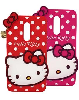 TBZ Cute Hello Kitty Soft Rubber Silicone Back Case Cover for Xiaomi Redmi Note 4