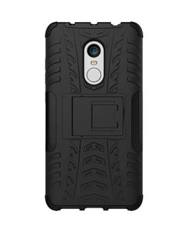 TBZ Hard Grip Rubberized Kickstand Back Cover Case for Xiaomi Redmi 4