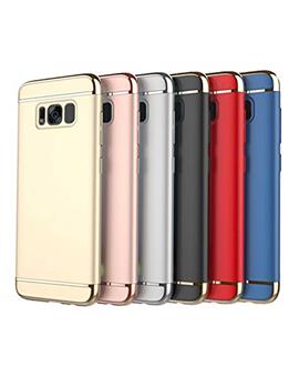 Cover for Samsung Galaxy S8 -Ultra-thin 3 in 1 Anti-Scratch Anti-fingerprint Shockproof Resist Cracking Electroplate Metal Texture Armor PC Hard Back Case Cover