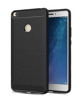 Xiaomi Mi Max 2 cover by TBZ Soft TPU Slim Back Case Cover  -Black