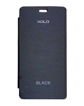 TBZ Flip Cover Case for Xolo Black -Black