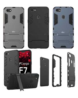 TBZ Cover for Oppo F7 -Tough Heavy Duty Shockproof Armor Defender Dual Protection Layer Hybrid Kickstand Back Case Cover