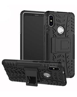 TBZ Cover for Xiaomi Redmi Y2, Tough Heavy Duty Shockproof Armor Defender Dual Protection Layer Hybrid Kickstand Back Case Cover