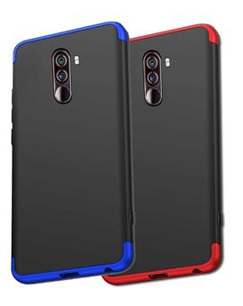 TBZ Cover for Poco F1 Ultra-thin 3-In-1 Slim Fit Complete 3D 360 Degree Protection Hybrid Hard Bumper Back Case Cover