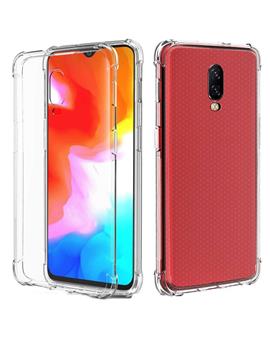 TBZ Soft Silicon Transparent Bumper Corner TPU Case Cover for OnePlus 6T