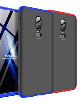 TBZ Cover for OnePlus 6T Ultra thin 3-In-1 Slim Fit Complete 3D 360 Degree Protection Hybrid Hard Bumper Back Case Cover for OnePlus 6T