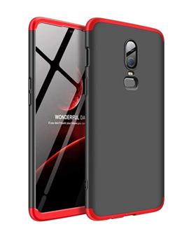 TBZ Cover for OnePlus 6T Ultra thin 3-In-1 Slim Fit Complete 3D 360 Degree Protection Hybrid Hard Bumper Back Case Cover for OnePlus 6T - Black