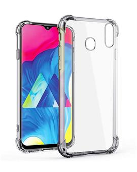 RRTBZ Cover for Samsung Galaxy M20 Transparent Bumper Corner Soft Flexible TPU Case Cover for Samsung Galaxy M20