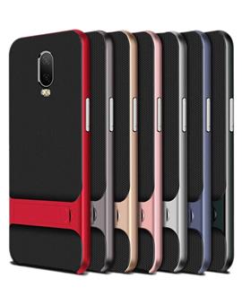 Case for OnePlus 6T Dual Layer Armor PC Frame TPU Shock Proof Silicone Kickstand Back Cover Case for OnePlus 6T / Oneplus6t / ONE Plus 6t  / 1+6t