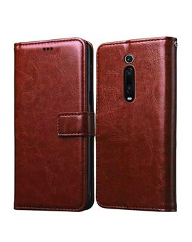 Cover for Xiaomi Redmi K20 Pro- Foldable Stand Diary Wallet Flip Cover Case for Xiaomi Redmi K20 Pro / Redmi K20 -Brown