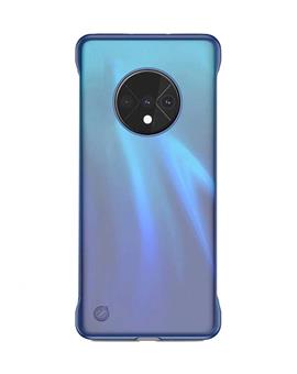 RRTBZ Frameless Ultra Thin Bumper Transparent Case Cover for OnePlus 7T / 1+7T -Blue