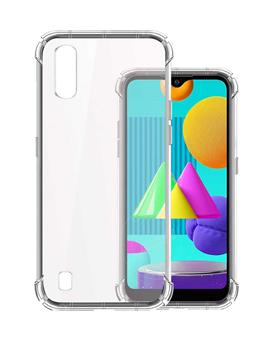 TPU Cover for Samsung Galaxy M01 Transparent Bumper Corner Soft Silicone TPU Flexible Back Cover for Samsung Galaxy M01