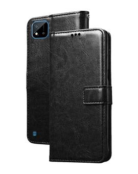 Stand Diary Wallet Flip Cover Case for Realme C20