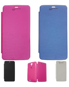 TBZ Flip Cover Case for Micromax Canvas Juice A177 / A77