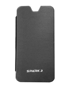 TBZ Flip Cover Case for Micromax Canvas Spark 3 Q385 -Black