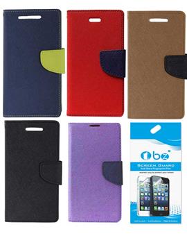 TBZ Diary Wallet Flip Cover Case for Xiaomi Redmi 3s Prime