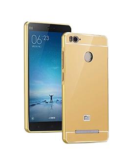 TBZ Metal Bumper Acrylic Mirror Back Cover Case for Xiaomi Redmi 3s Prime / Xiaomi Redmi 3s