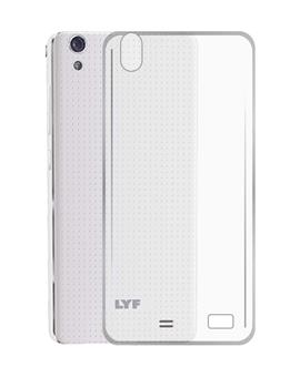 TBZ Transparent Silicon Soft TPU Slim Back Case Cover for Lyf Water 4