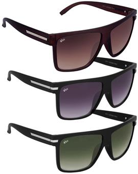 TBZ Luxury Metal Rectangular Wayfarer Sunglasses