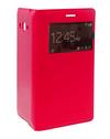 TBZ Leather Flip Cover S View Case for Samsung Galaxy Grand 2 G7102 - Hot Red