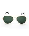 TBZ Green Aviator Golden Freame Sunglasses