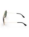 TBZ Green Aviator Golden Freame Sunglasses