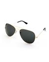 TBZ Black Aviator Golden Freame Sunglasses