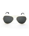 TBZ Black Aviator Golden Freame Sunglasses