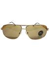 TBZ Brown Aviator UV Protection Golden Freame Sunglasses