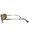 TBZ Brown Aviator UV Protection Golden Freame Sunglasses