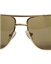 TBZ Brown Aviator UV Protection Golden Freame Sunglasses