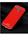 TBZ Ultra-thin 3 in 1 Anti-Scratch Anti-fingerprint Shockproof Resist Cracking Electroplate Metal Texture Armor PC Hard Back Case Cover for Samsung Galaxy S8 -Red