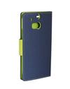 TBZ Diary Wallet Flip Cover Case for Lenovo K8 Plus -Blue-Green