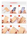 Xiaomi Redmi A1 Ultra-thin 3 in 1 Anti-Scratch Anti-fingerprint Shockproof Resist Cracking Electroplate Metal Texture Armor PC Hard Back Case Cover By TBZ- Red