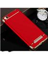 Xiaomi Redmi 5A Ultra-thin 3 in 1 Anti-Scratch Anti-fingerprint Shockproof Resist Cracking Electroplate Metal Texture Armor PC Hard Back Case Cover By TBZ -Red