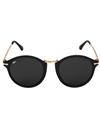 TBZ Black Rising Star Round Shape Sunglasses