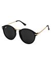 TBZ Black Rising Star Round Shape Sunglasses
