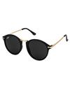 RRTBZ Black Rising Star Round Shape Sunglasses