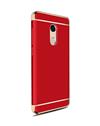 TBZ Cover for Xiaomi Redmi Note 5 Ultra-thin 3 in 1 Anti-Scratch Anti-fingerprint Shockproof Resist Cracking Electroplate Metal Texture Armor PC Hard Back Case Cover - Red