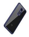 TBZ Transparent Hard Back with Soft Bumper Case Cover for Xiaomi Redmi Note 5  - Blue