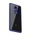 TBZ Transparent Hard Back with Soft Bumper Case Cover for Xiaomi Redmi Note 5  - Blue