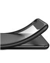 TBZ Transparent Hard Back with Soft Bumper Case Cover for OPPO F7  - Black