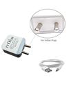 2.4 amp Wall Charger, Travel Charger, Mobile Charger, Dual Port USB Wall Charger Adapter With Micro USB Cable By RRTBZ