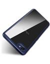 TBZ Transparent Hard Back with Soft Bumper Case Cover for Vivo Y71 - Blue