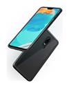 TBZ Transparent Hard Back with Soft Bumper Case Cover for OnePlus 6 - Black