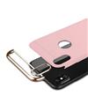 TBZ Ultra-thin 3 in 1 Anti-fingerprint Shockproof Electroplate Metal Texture Armor PC Hard Back Case Cover for Xiaomi Redmi Y2 -Rose Gold