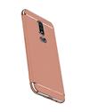 TBZ Ultra-thin 3 in 1 Anti-fingerprint Shockproof Resist Cracking Electroplate Metal Texture Armor PC Hard Back Case Cover for OnePlus 6 -Rose Gold