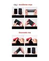 TBZ Cover for Xiaomi Mi A2, Ultra-thin 3-In-1 Slim Fit Complete 3D 360 Degree Protection Hybrid Hard Bumper Back Case Cover for Xiaomi Mi A2 -Black